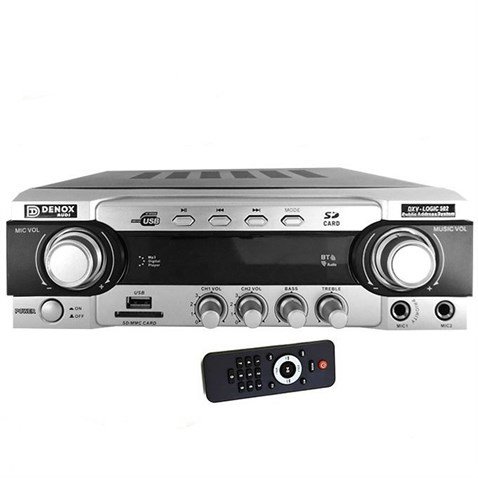 Denox DXV LOGIC 502 50W 100V 4 ohm 2 Bölgeli Mikser Amfİ