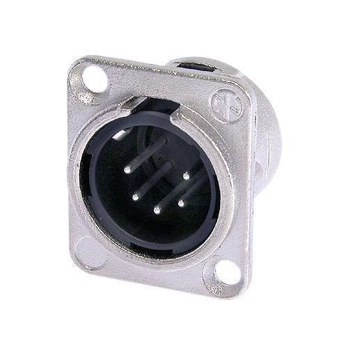 Neutrik NC5MD-L-1 Şase Tipi Erkek XLR Priz Gümüş 5 pin
