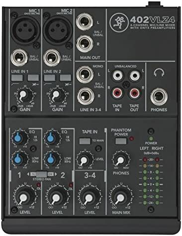 MACKIE 402VLZ4 4 Kanal Ultra-Kompakt Analog Mikser
