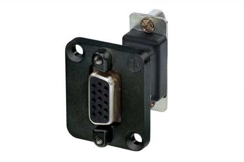 Neutrik NADB15FF-B Şase Tipi D-SUB 15 pin Dişi - Dişi