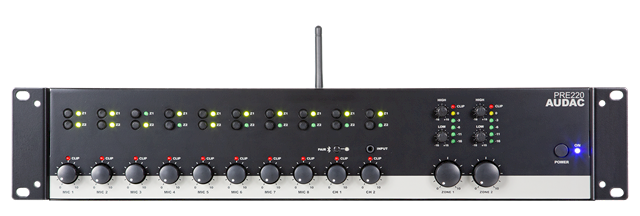 Audac PRE220 2 Bölge-10 Kanal Stereo Preamfi