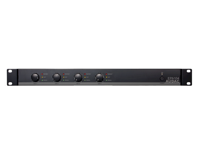 Audac EPA104 Dört Kanallı Class D Amfi 4 X 100W 4 Ohm + Crossover
