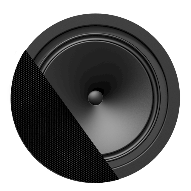 Audac CENA812/B SpringFit™ 8'' Tavan Hoparlörü, 12 W/100V- 8'' Çift Koni