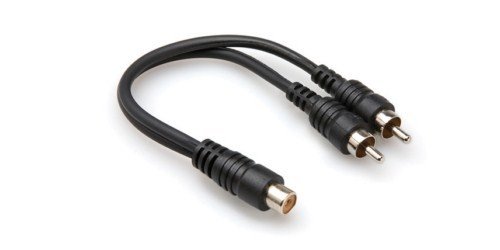 HOSA RCA (F) <-> Dual RCA (M) Y-kablo