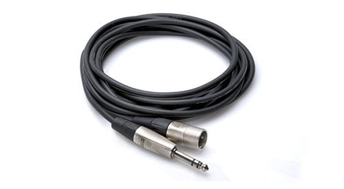 HOSA 1/4'' TRS - XLR (M) Profesyonel balanslı kablo 3 mt.