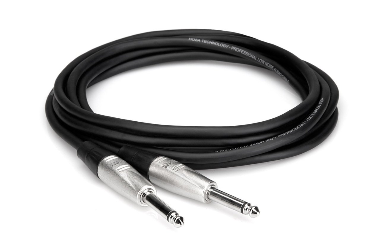 HOSA Pro 1/4''TS (M) - 1/4'' TS (M) Balanssız kablo 4.5 mt.