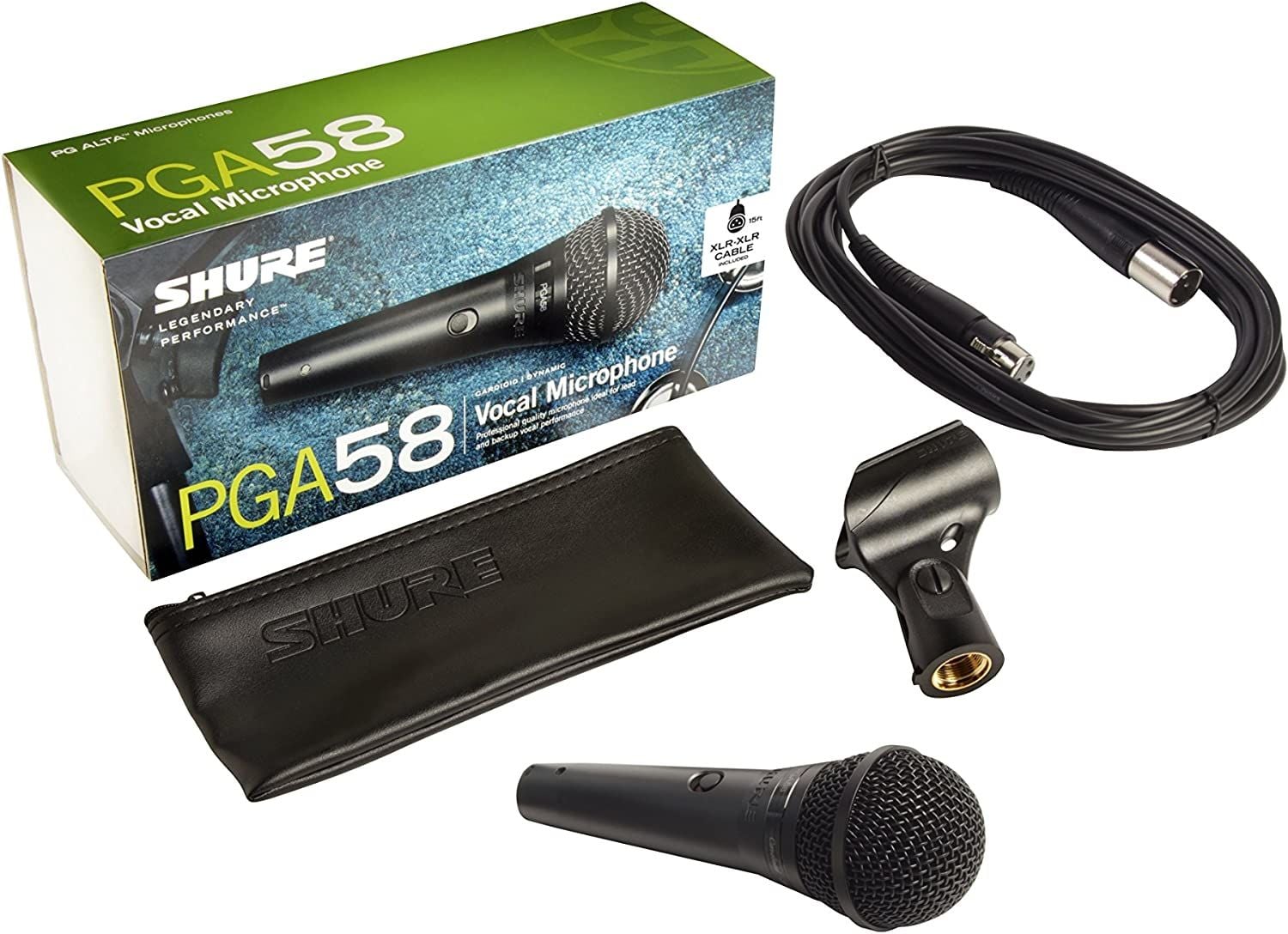 Shure PGA58 XLR Dinamik Kablolu Vokal Mikrofonu