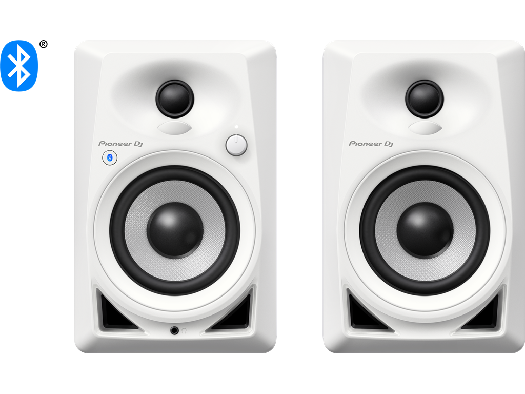 Pioneer DJ DM-40BT-W Bluetooth'lu Masaüstü 4'' Aktif DJ Monitör Hoparlör Seti