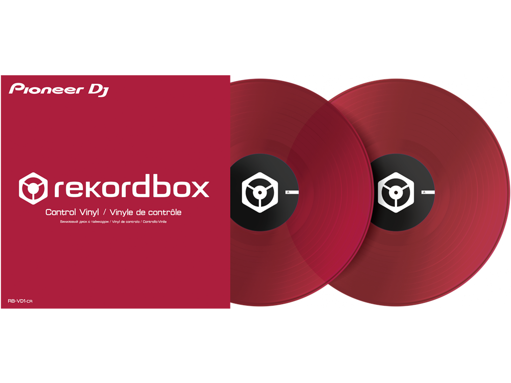 Pioneer DJ RB-VD1-CR rekordbox DVS için Kontrol Plakları ( ÇİFT )