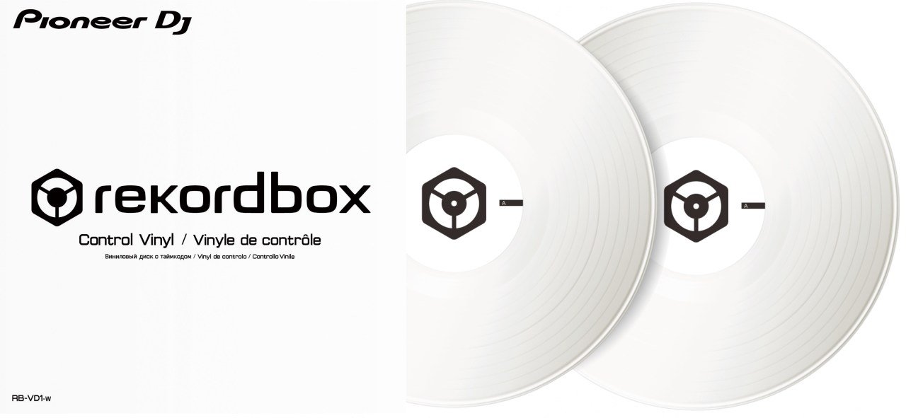 Pioneer DJ RB-VD1-W rekordbox DVS için Kontrol Plakları ( ÇİFT )