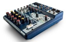 Soundcraft NOTEPAD-8FX 8 Kanal Ses Kartlı Efektli Mini Mikser (2 mono 4 stereo) , Lexicon® Efektler