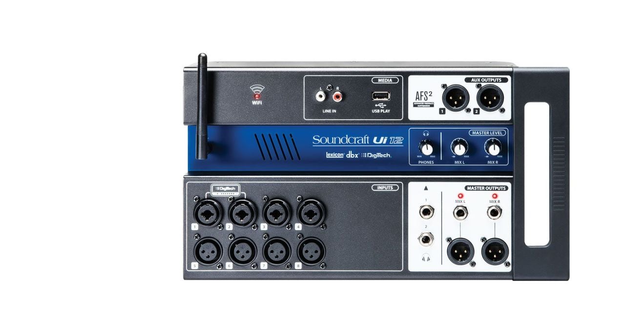 Soundcraft UI12 12 Kanal PC/MAC & Android/IOS Kontrollü Dijital Mikser