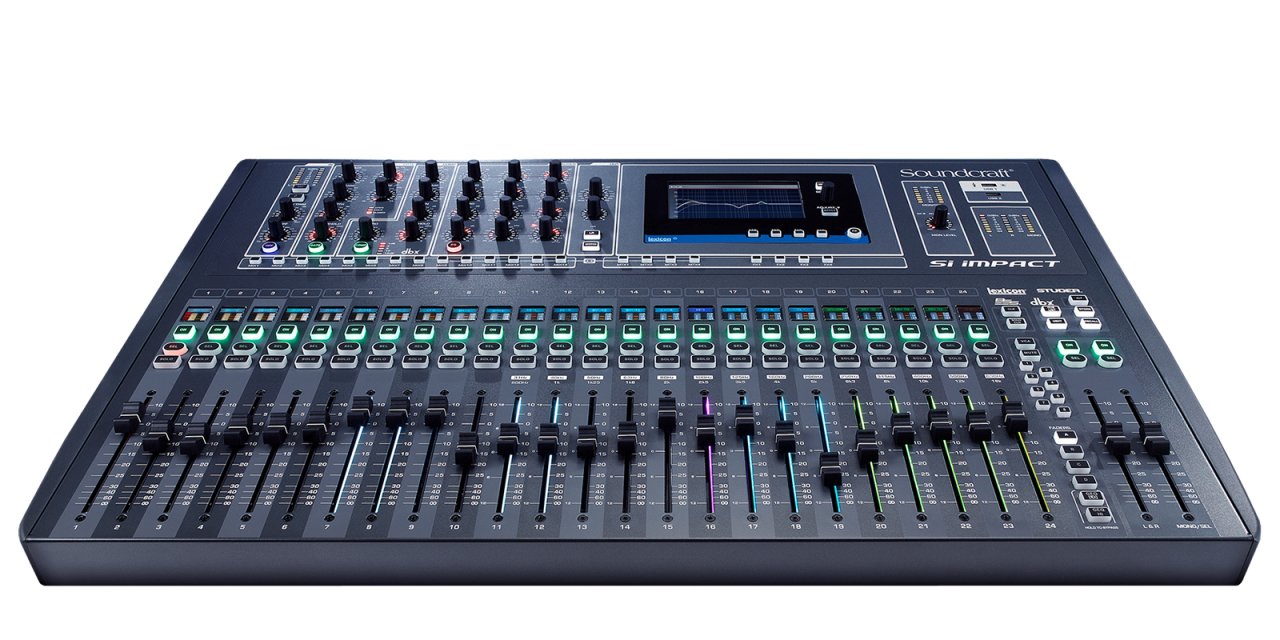 Soundcraft SI IMPACT 40 Kanal Dijital Mikser 32 Giriş/32 Çıkış USB Ses Kartı özelliği