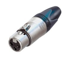 Neutrik NC3FXX Dişi XLR Konnektör Gümüş 3 pin