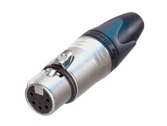 Neutrik NC5FXX Dişi XLR Konnektör Gümüş 5 pin