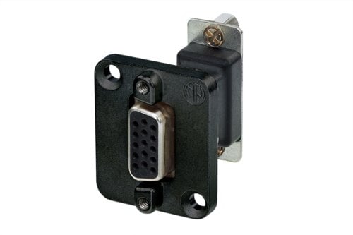 Neutrik NADB15FF-B Şase Tipi D-SUB 15 pin Dişi - Dişi