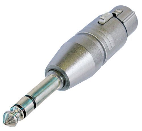 Neutrik NA3FP Dişi XLR  - 6.3 TRS Jak Dönüştürücü Adaptör