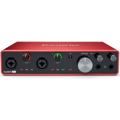 Focusrite SCARLETT 8i6 GEN3 2 Mik. Preamfili Giriş + 4 Line Giriş - 4 Çıkış +0 SPDIF ve MIDI Bağlantılı USB Ses Kartı