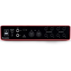 Focusrite SCARLETT 8i6 GEN3 2 Mik. Preamfili Giriş + 4 Line Giriş - 4 Çıkış +0 SPDIF ve MIDI Bağlantılı USB Ses Kartı