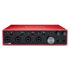 Focusrite SCARLETT 18i8 GEN3 4 Mik. Pre. Giriş + 4 Line Giriş - 4 Çıkış + Optik ve SPDIF ve MIDI Bağlantılı USB Ses Kartı