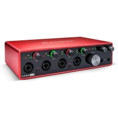 Focusrite SCARLETT 18i8 GEN3 4 Mik. Pre. Giriş + 4 Line Giriş - 4 Çıkış + Optik ve SPDIF ve MIDI Bağlantılı USB Ses Kartı