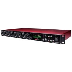 Focusrite SCARLETT OCTOPRE Dynamic 8 kanal mikrofon Preamfisi - Her kanalda Kompresör - Optik Giriş ve Çıkışlı