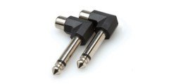 HOSA RCA (F) <-> 1/4'' TS (M) adaptör (2 adet)