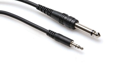 HOSA 3.5 mm TRS (M) <-> 1/4'' TS (M) Mono kablo, 3 mt.