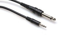 HOSA 3.5 mm TRS (M) <-> 1/4'' TS (M) Mono kablo, 3 mt.