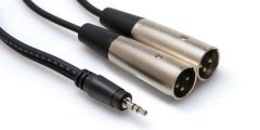 HOSA 3.5 mm. TRS (M) <-> Dual XLR (M) Stereo Breakout kablo, 3 mt.