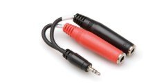 HOSA 3.5 mm. TRS (M) <-> Dual 1/4'' TS (F) Stereo Breakout kablo