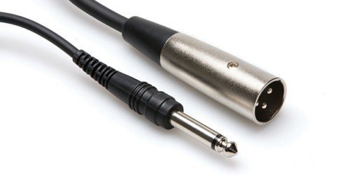 HOSA XLR (M) - 1/4'' TS (M) Balanssız kablo 1.5 mt.