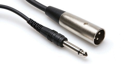 HOSA XLR (M) - 1/4'' TS (M) Balanssız kablo 3 mt.