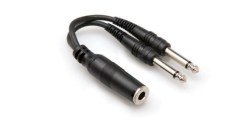 HOSA 1/4'' TS (F) <-> Dual 1/4'' TS (M) Y-kablo