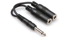 HOSA 1/4'' TS (M) <-> Dual 1/4'' TS (F) Y-kablo