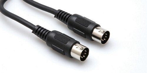 HOSA 5-pin DIN (M) <-> 5-pin DIN (M) MIDI kablosu, 3 mt.