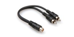 HOSA RCA (F) <-> Dual RCA (M) Y-kablo
