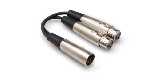HOSA XLR (M) <-> Dual XLR (F) Y-kablo