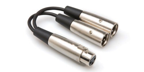 HOSA XLR (F) <-> Dual XLR (M) Y-kablo