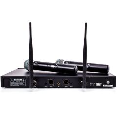 Doppler -DM-502H 2li El Telsiz Mikrofon Çift Anten 6x16 Kanal Dijital