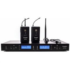 Doppler DM-502B UHF Band Çift Yaka Telsiz Mikrofon Seti