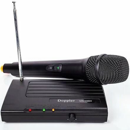 Doppler VH-100H Telsiz Kablosuz El Mikrofonu VHF Tek Anten