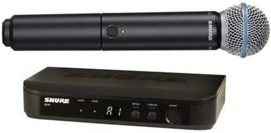 Shure BLX24E/B58-H8E BETA 58A Telsiz Vokal Mikrofon Seti