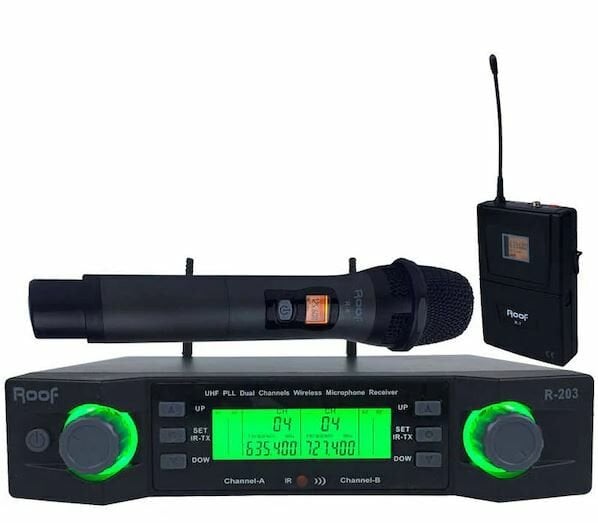 Roof R-203 1 El 1 Yaka Uhf Kablosuz Mikrofon