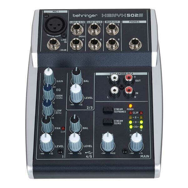 Behringer Xenyx 502S 5 Kanal Mikser USB Girişli Canlı Yayın Kayıt Mikser