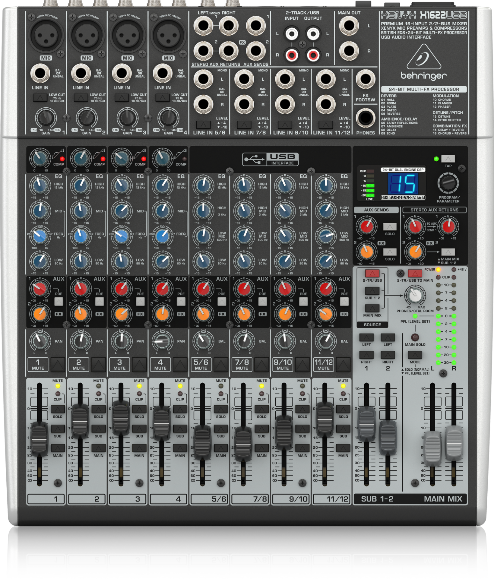 Behringer XENYX X1622USB 16 Kanal Mikser
