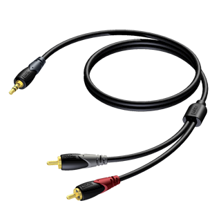 PROCAB CLA711/3 Çift RCA (TOS) Jaktan Tekli 3,5mm Stereo Mini Jaka,

3.0 Metre Kablo