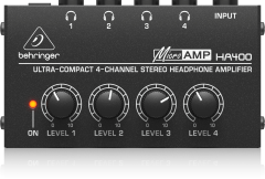 Behringer HA400 4 Kanal Kulaklık Amfi
