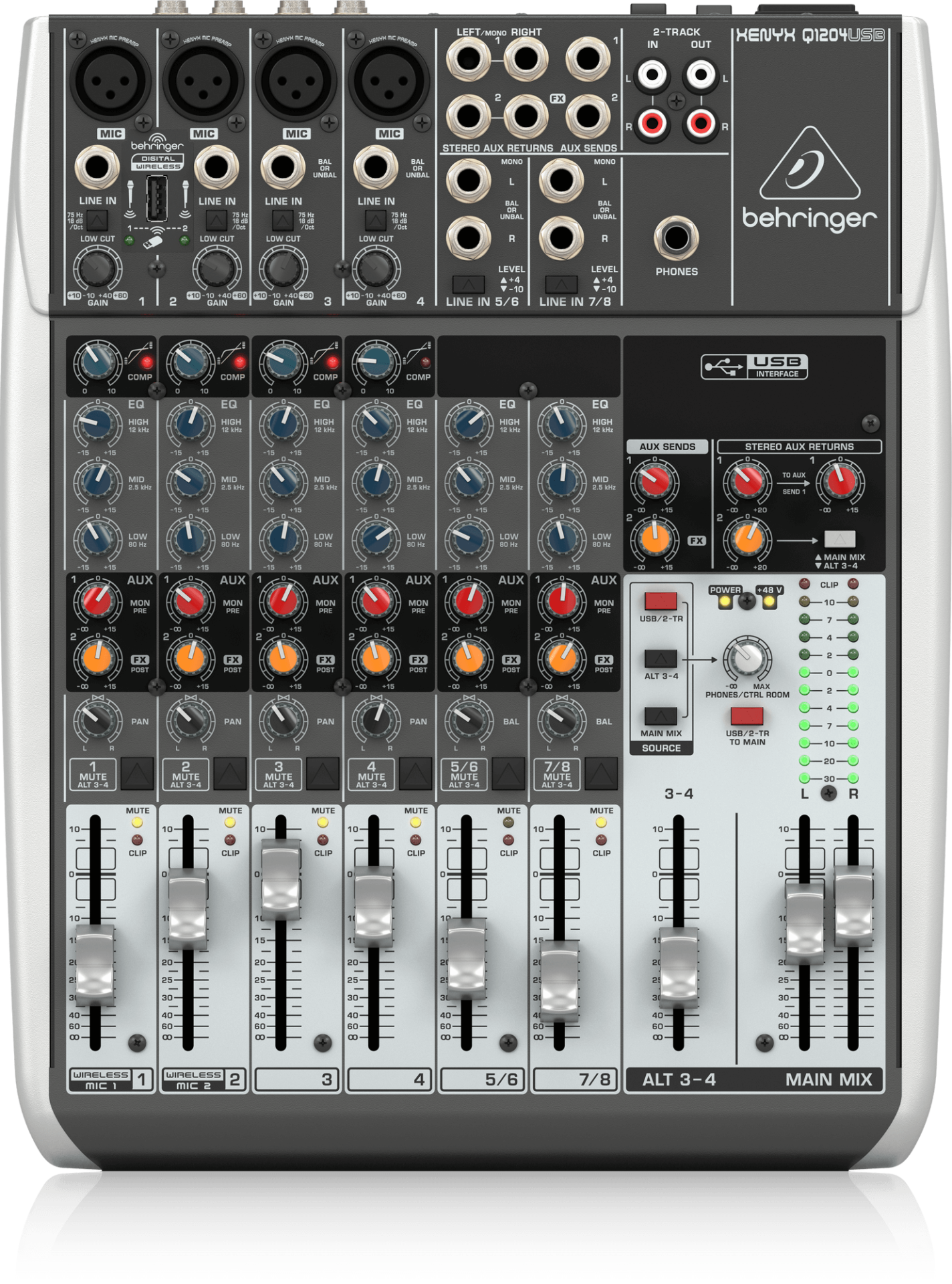 Behringer Xenyx Q1204USB 12 Kanallı USB Mikser