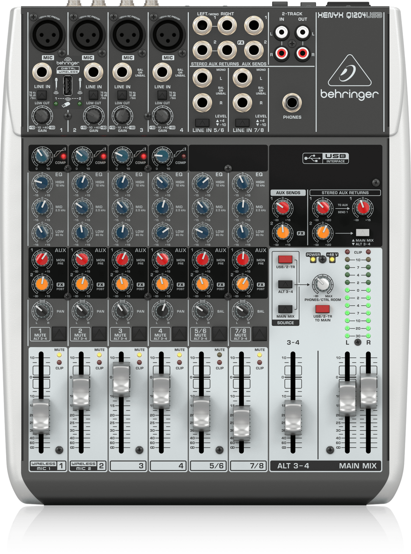 Behringer Xenyx Q1204USB 12 Kanallı USB Mikser